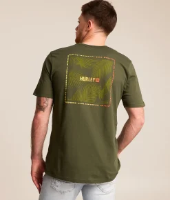 Hurley Fern Gradient T-Shirt Charcoal Fern Clearance