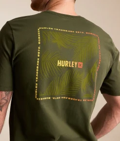 Hurley Fern Gradient T-Shirt Charcoal Fern Clearance