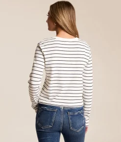 Tops | Z Supply Ferris Striped Henley White