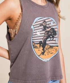 Tops | Wrangler® Festival Tank Top Sparrow