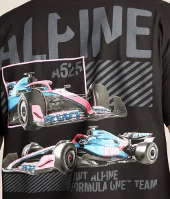Tops|Graphic T-Shirts | Alpine F1 Grid Order T-Shirt Black
