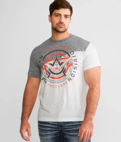 Graphic T-Shirts | American Fighter Fieldon T-Shirt White Heather Grey