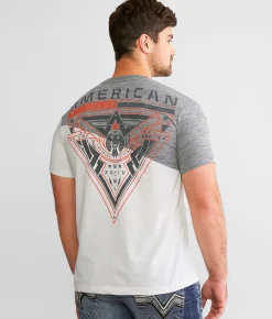 Graphic T-Shirts | American Fighter Fieldon T-Shirt White Heather Grey