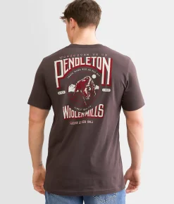 Pendleton Fierce Bison T-Shirt Brown Discount