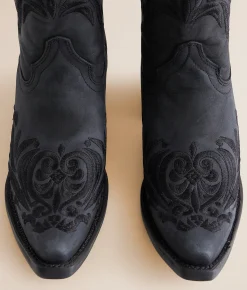 Shoes | Circle G by Corral Filigree Leather Western Boot LD Black