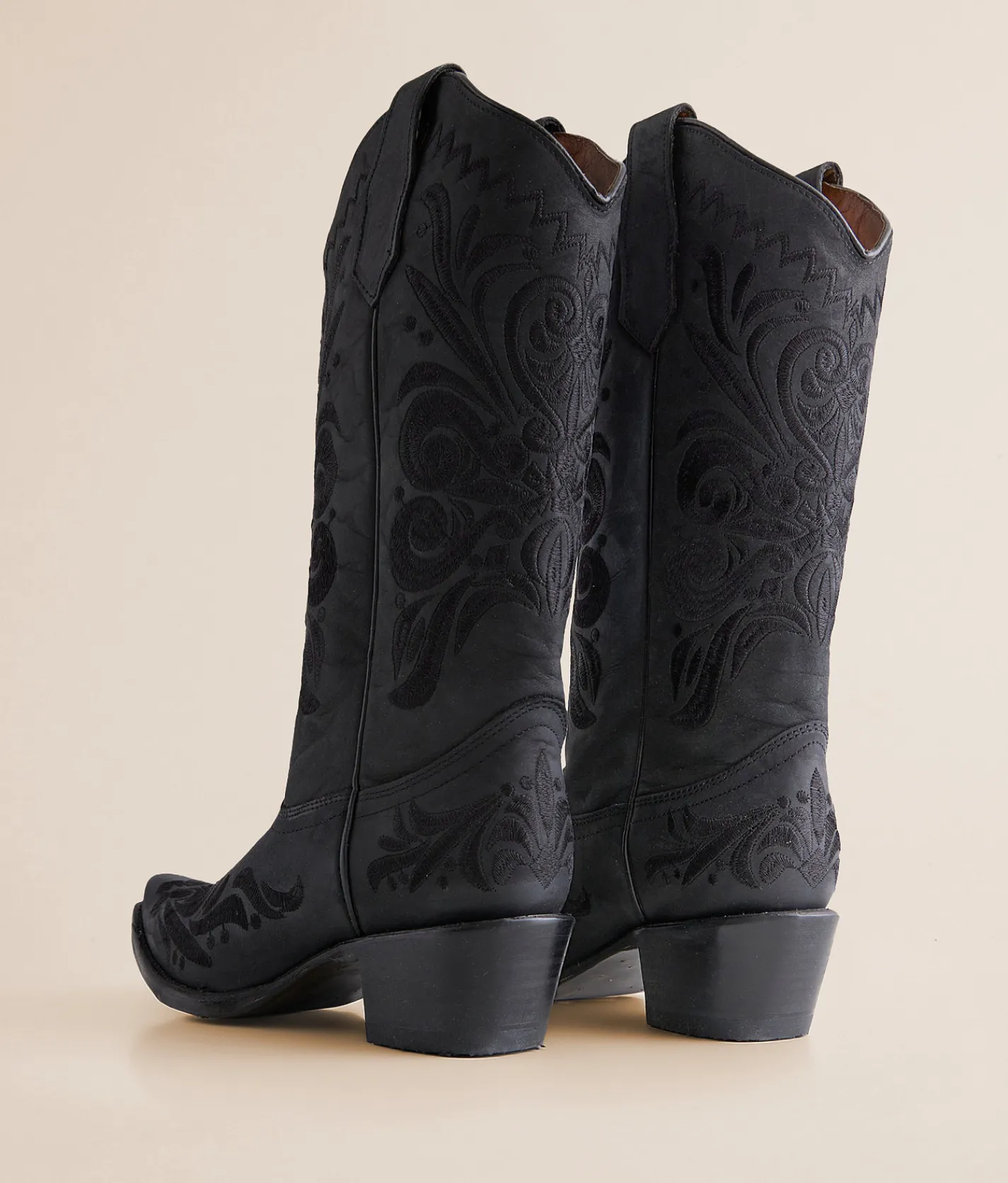 Shoes | Circle G by Corral Filigree Leather Western Boot LD Black