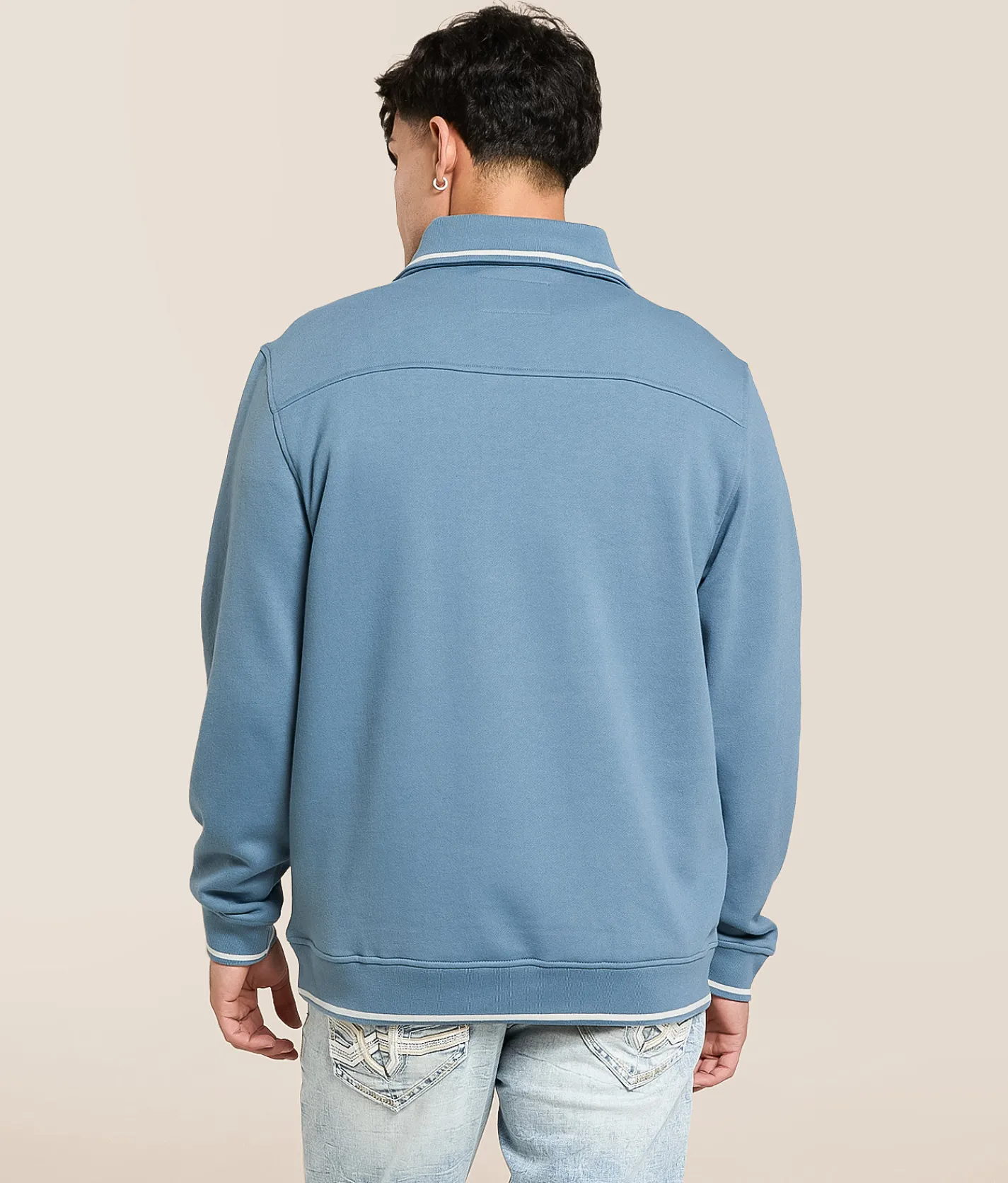 Tops | Kimes Ranch Filmore Quarter Zip Pullover Denim