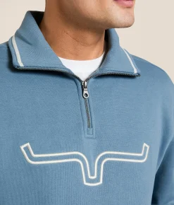 Tops | Kimes Ranch Filmore Quarter Zip Pullover Denim