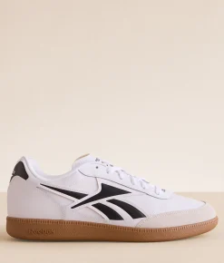 Activewear|Shoes | Reebok® Finale Leather Sneaker White Black Barely Grey