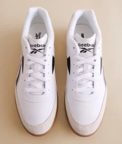 Activewear|Shoes | Reebok® Finale Leather Sneaker White Black Barely Grey