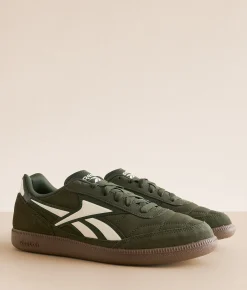 Reebok® Finale Leather Sneaker Green Chalk Gum Hot