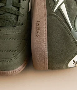 Reebok® Finale Leather Sneaker Green Chalk Gum Hot