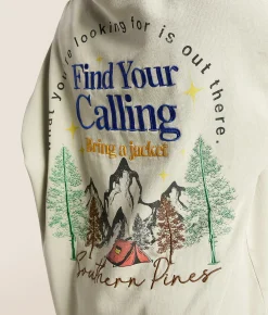 Modish Rebel Find Your Calling Hooded Sweatshirt Beige Discount