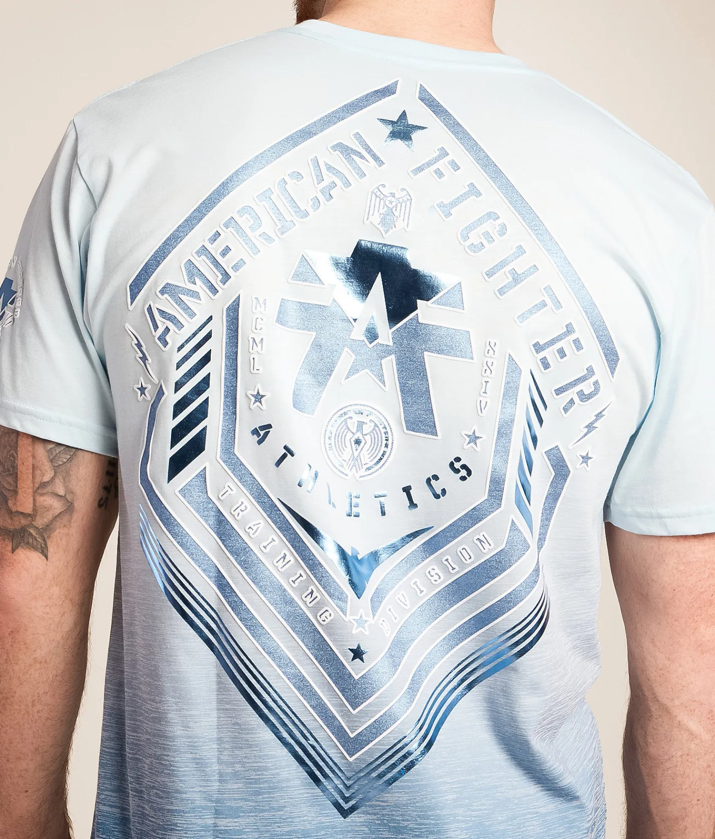 Tops|Graphic T-Shirts | American Fighter Finley T-Shirt Ice Melt Nantucket Breeze