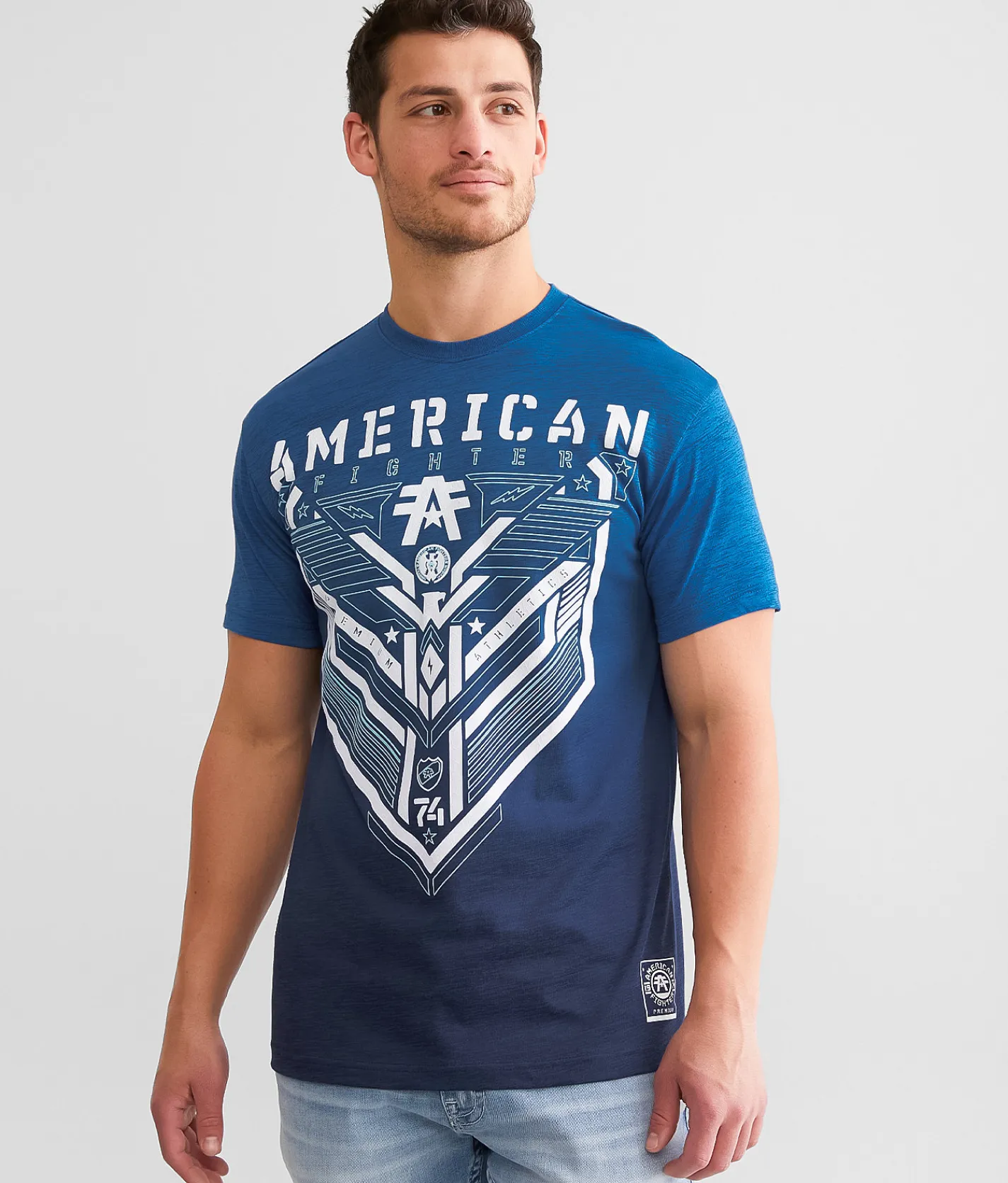 Graphic T-Shirts | American Fighter Finley T-Shirt Palace Blue Limoges