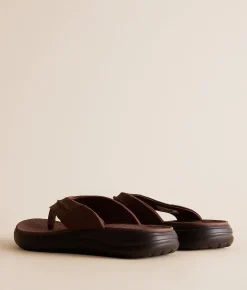 Shoes | HEYDUDE™ Finn Flip Downtown Brown Argan Oil