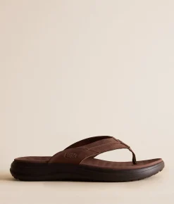 Shoes | HEYDUDE™ Finn Flip Downtown Brown Argan Oil