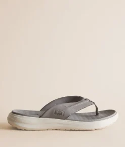 Shoes | HEYDUDE™ Finn Flip Grey White