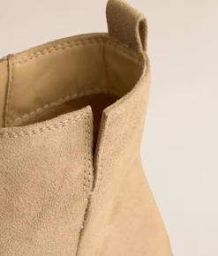 Mia Finnola Wedged Lug Ankle Boot Taupe Outlet
