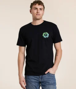 Sullen Fireball T-Shirt Jet Black Hot