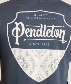 Pendleton Fire Legend Shield T-Shirt Vintage Navy New