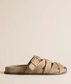 Shoes | Muse & Co. Fisherman Clog Sandal Taupe