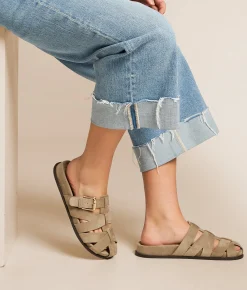 Shoes | Muse & Co. Fisherman Clog Sandal Taupe