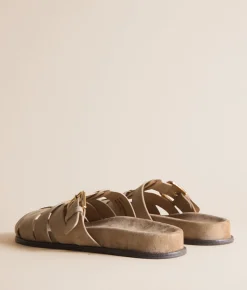 Shoes | Muse & Co. Fisherman Clog Sandal Taupe