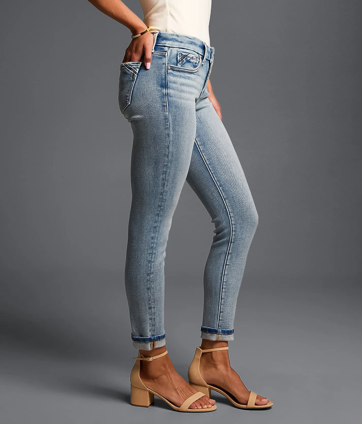 Bottoms | Buckle Black Fit No. 53 Ankle Skinny Stretch Jean Huffman 2