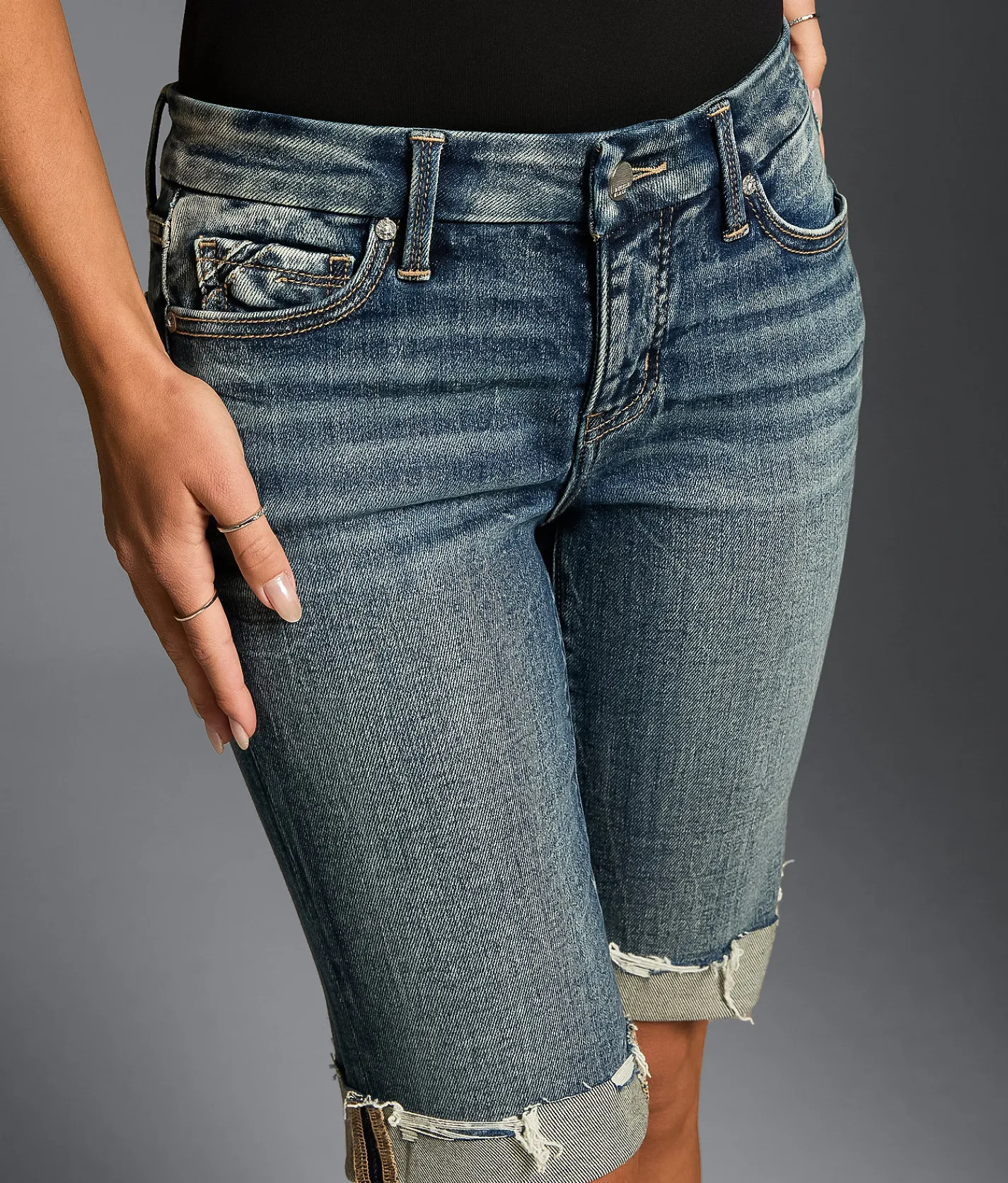 Buckle Black Fit No. 53 Bermuda Stretch Cuffed Short Eureka Springs 11 Sale