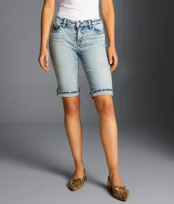 Buckle Black Fit No. 53 Bermuda Stretch Short Judith 6 New