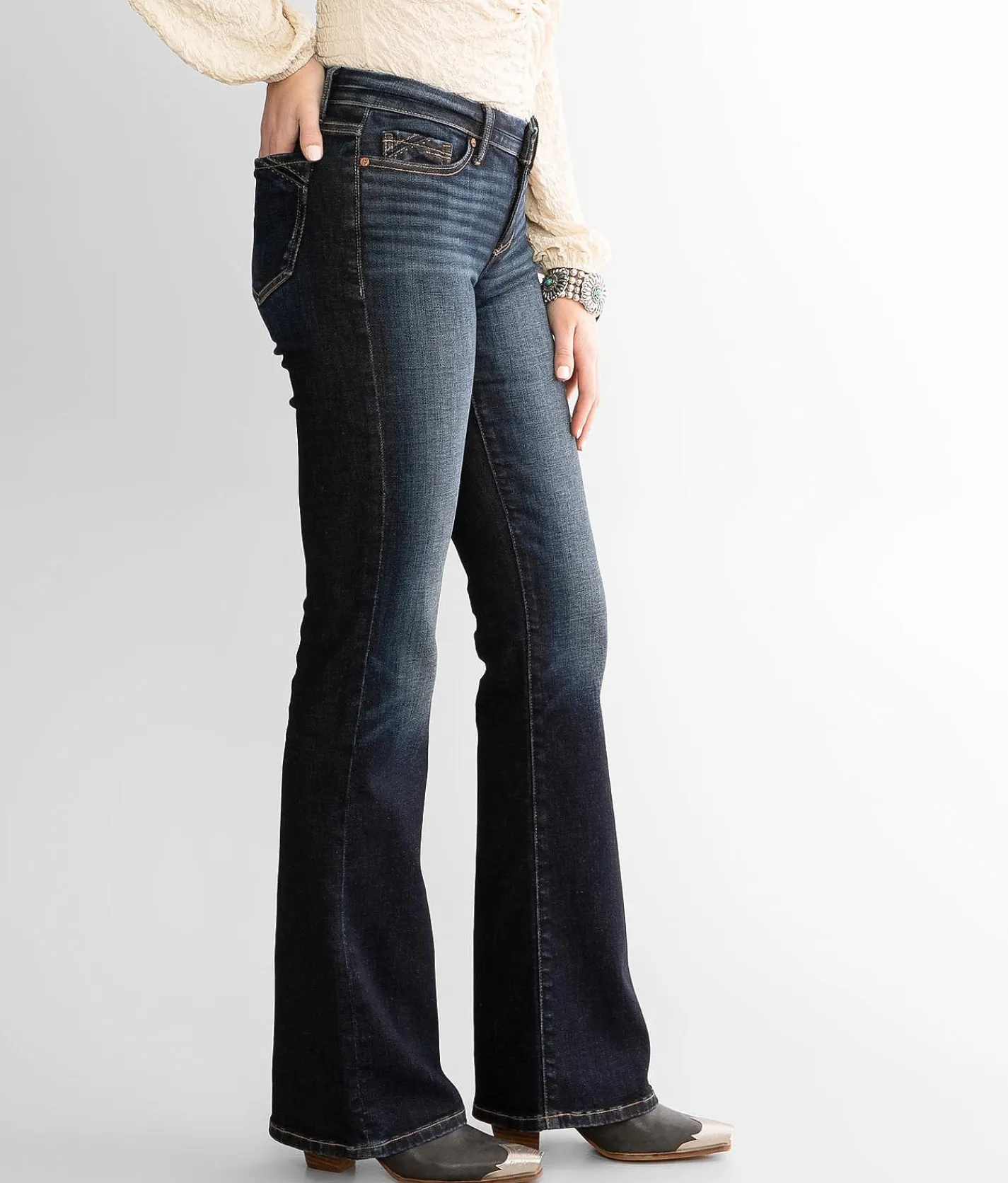 Buckle Black Fit No. 53 Boot Stretch Jean San Diego 7 Outlet