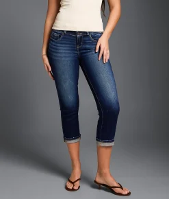 Jeans|Jeans | Buckle Black Fit No. 53 Capri Stretch Cuffed Jean Janwood 5