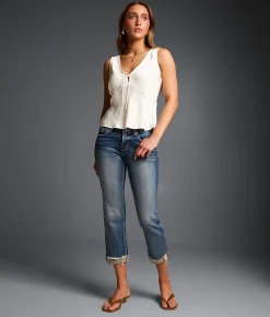 Buckle Black Fit No. 53 Capri Stretch Cuffed Jean Eureka Springs 9
