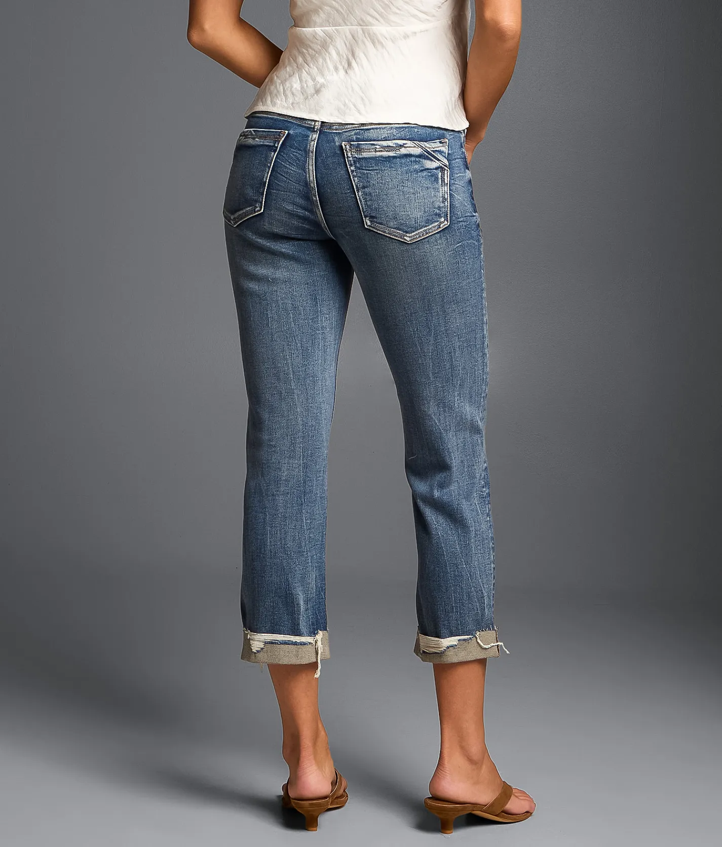 Buckle Black Fit No. 53 Capri Stretch Cuffed Jean Eureka Springs 9