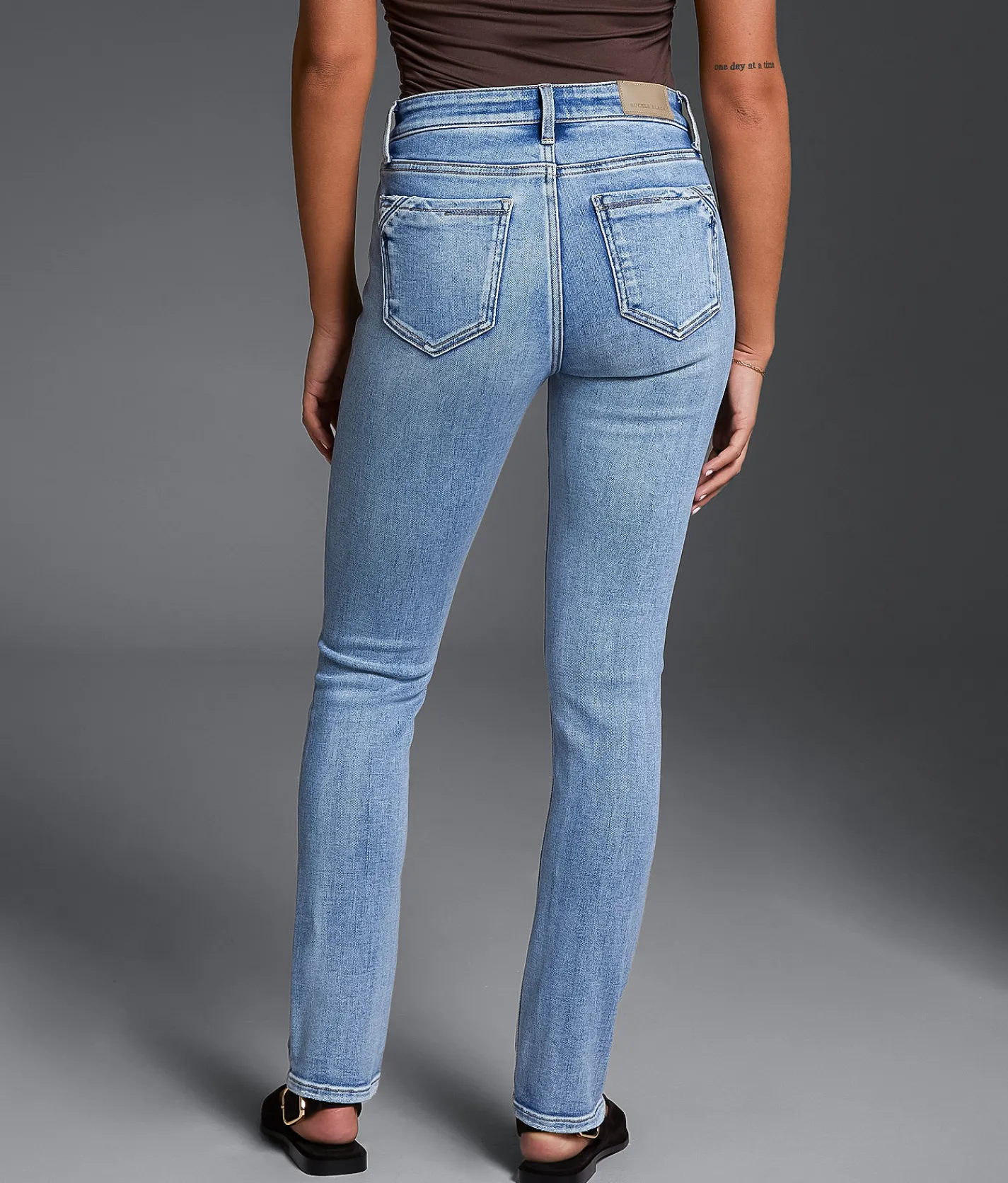 Buckle Black Fit No. 53 Classic Skinny Stretch Jean Bando New