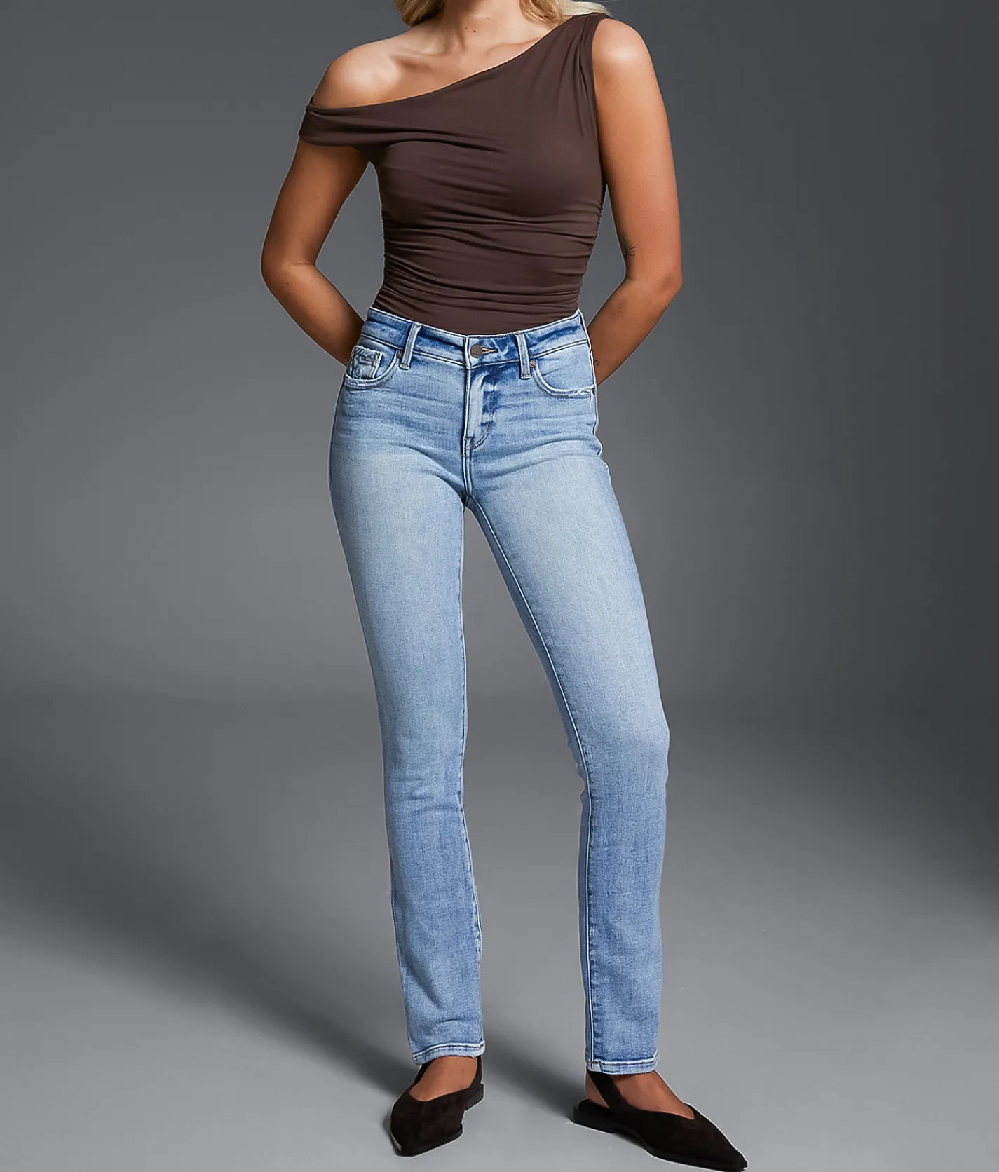 Buckle Black Fit No. 53 Classic Skinny Stretch Jean Bando New