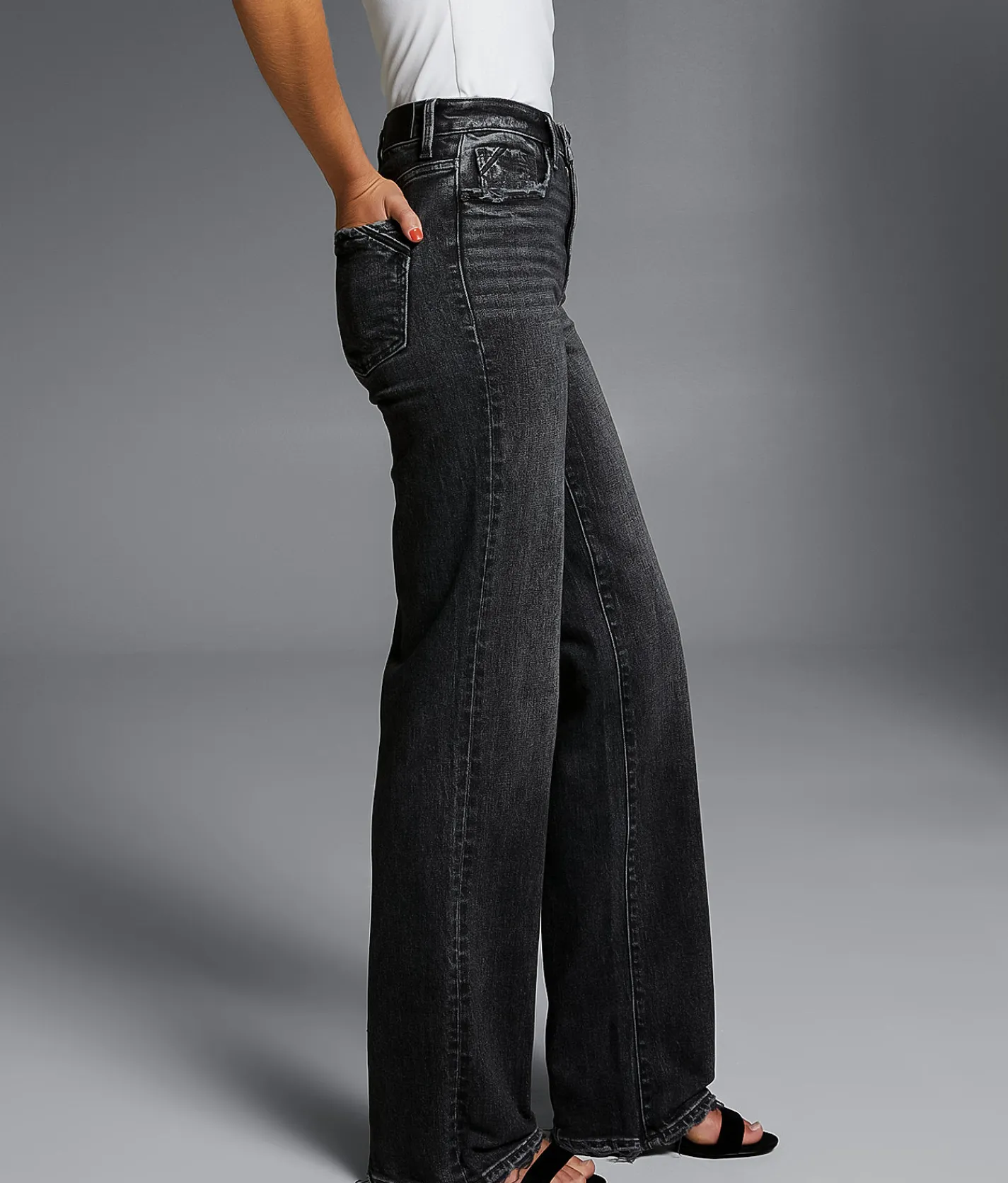 Buckle Black Fit No. 35 Classic Straight Stretch Jean Washed Black Best