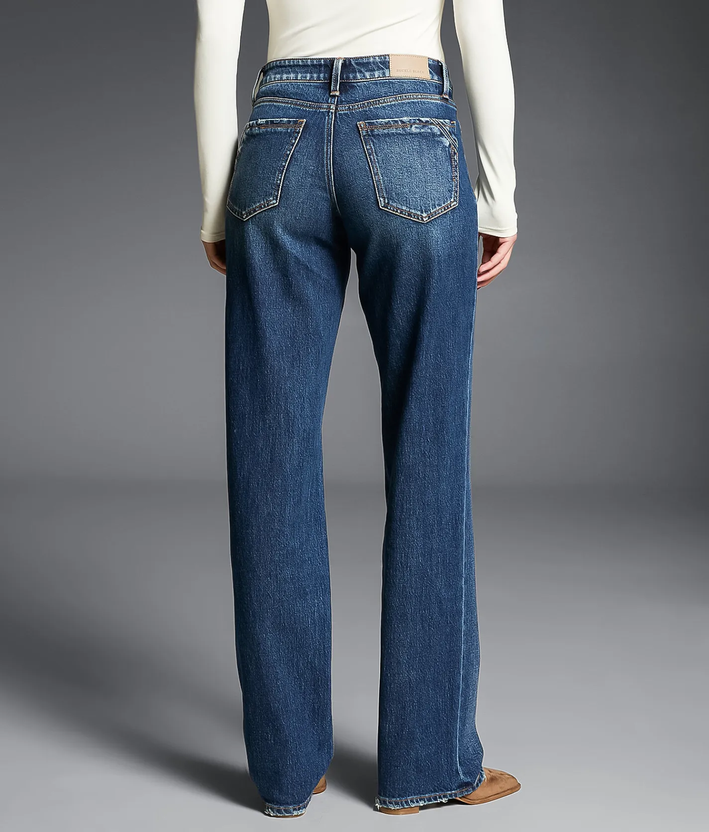 Jeans|Buckle Black Jeans | Buckle Black Fit No. 53 Classic Straight Stretch Jean Lancing