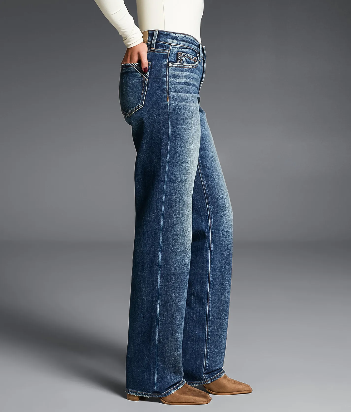 Jeans|Buckle Black Jeans | Buckle Black Fit No. 53 Classic Straight Stretch Jean Lancing