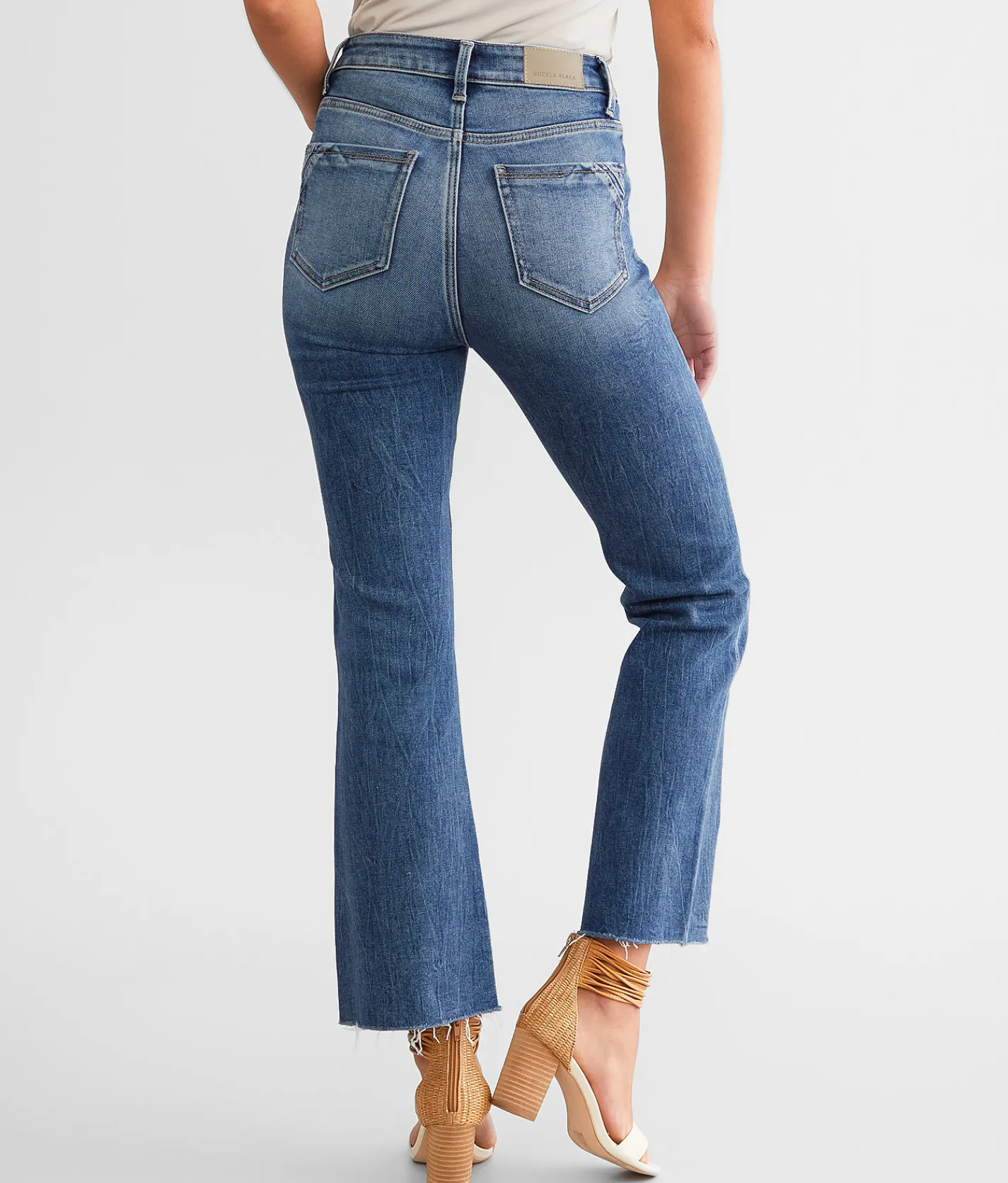 Jeans|Bottoms | Buckle Black Fit No. Cropped Flare Stretch Jean Blanc 6