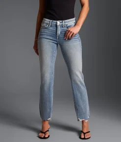 Buckle Black Fit No. 53 Cropped Straight Stretch Jean Kauska New