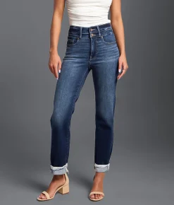 Jeans|Bottoms | Buckle Black Fit No. 75 Cropped Straight Stretch Jean Burgett