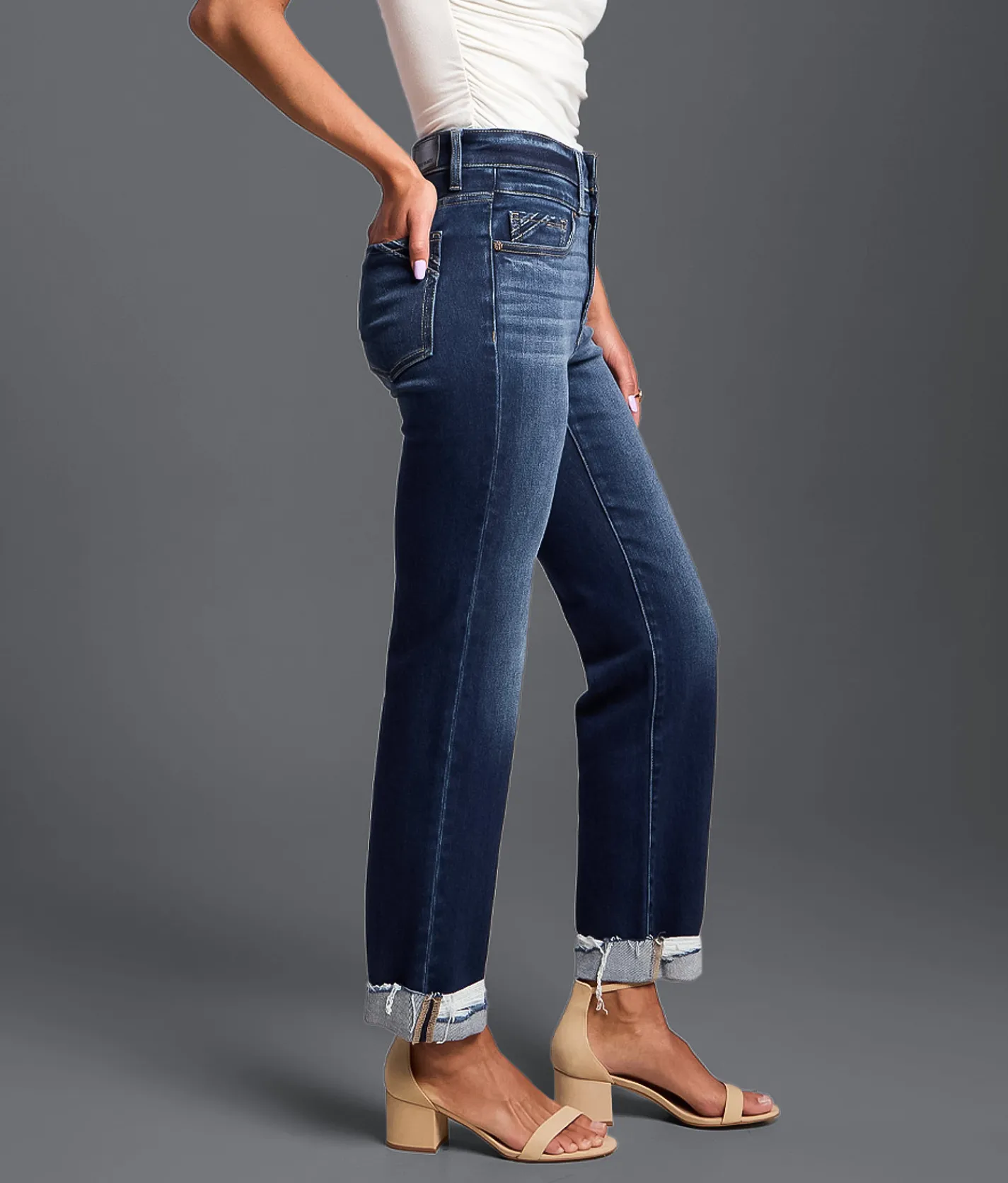 Jeans|Bottoms | Buckle Black Fit No. 75 Cropped Straight Stretch Jean Burgett
