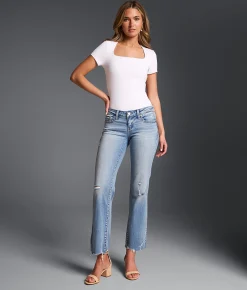Jeans|Bottoms | Buckle Black Fit No. 13 Cropped Straight Stretch Jean Filone