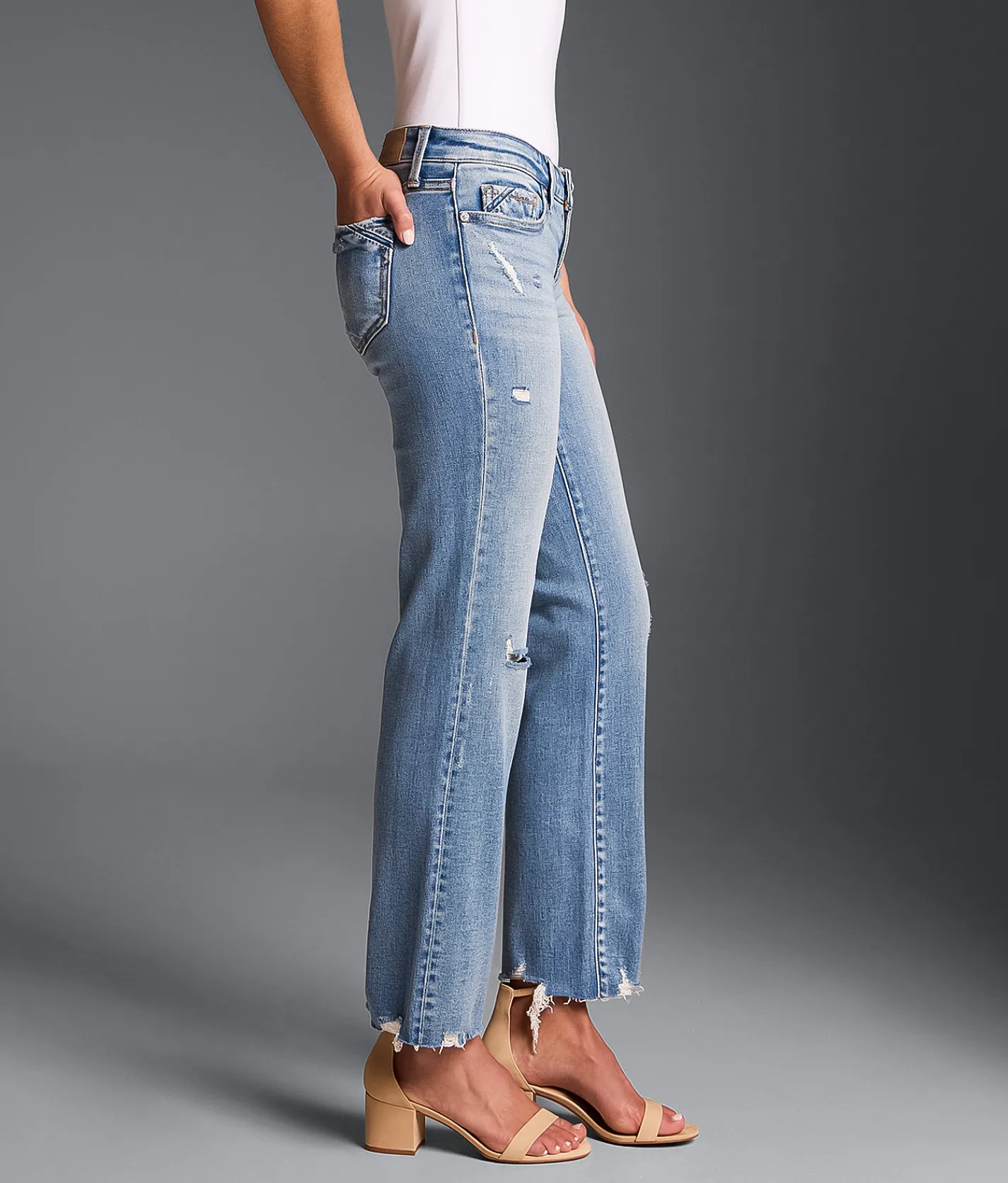 Jeans|Bottoms | Buckle Black Fit No. 13 Cropped Straight Stretch Jean Filone