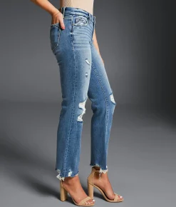 Buckle Black Fit No. 53 Cropped Straight Stretch Jean Leyton