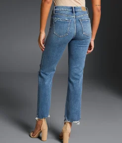 Buckle Black Fit No. 53 Cropped Straight Stretch Jean Leyton