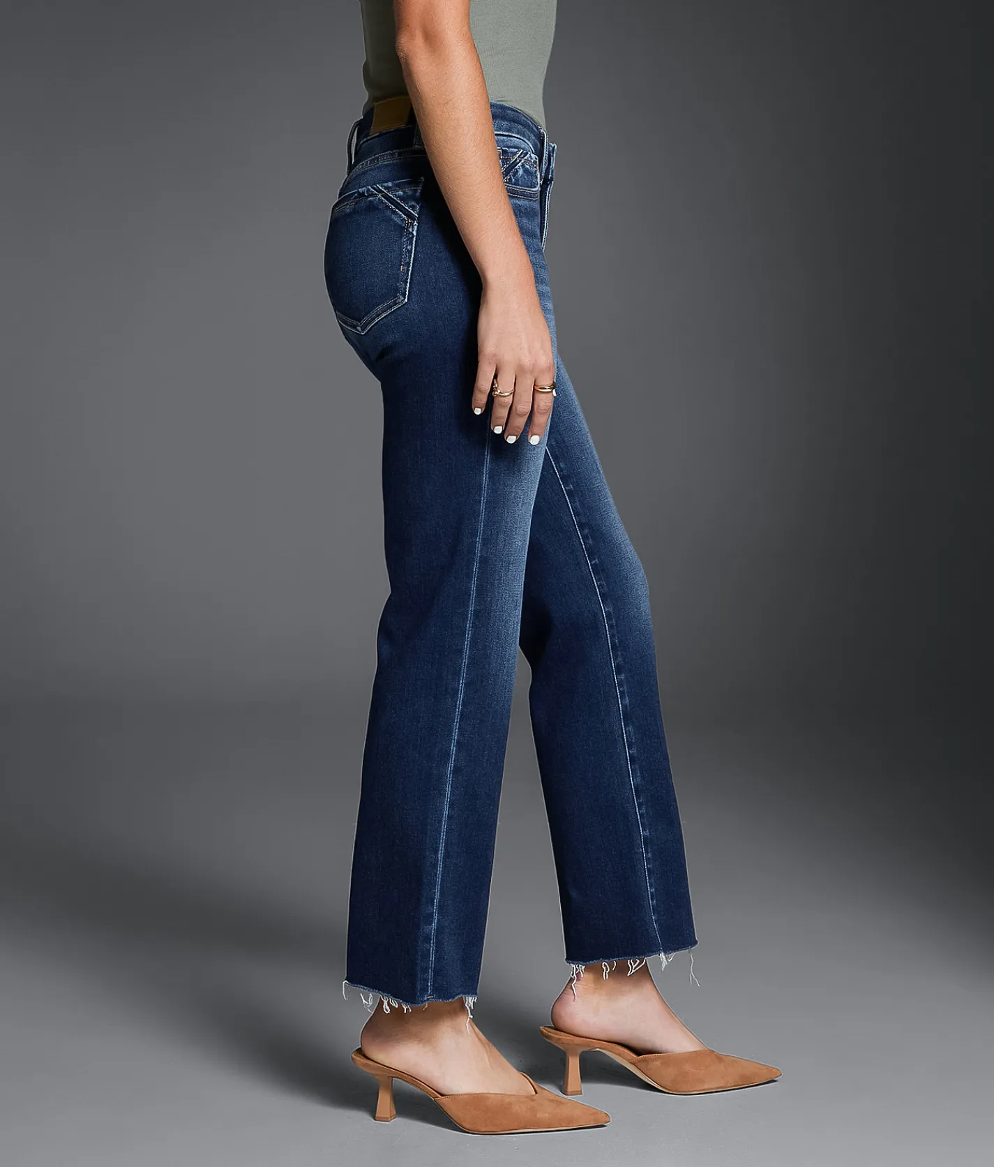 Buckle Black Fit No. 53 Cropped Straight Stretch Jean Janesy New