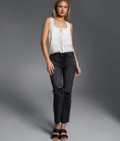 Jeans|Buckle Black Jeans | Buckle Black Fit No. 53 Cropped Straight Stretch Jean Star Valley 6